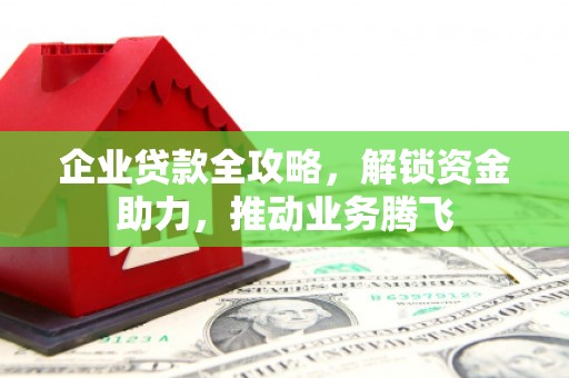 中坜企业贷款全攻略，解锁资金助力，推动业务腾飞